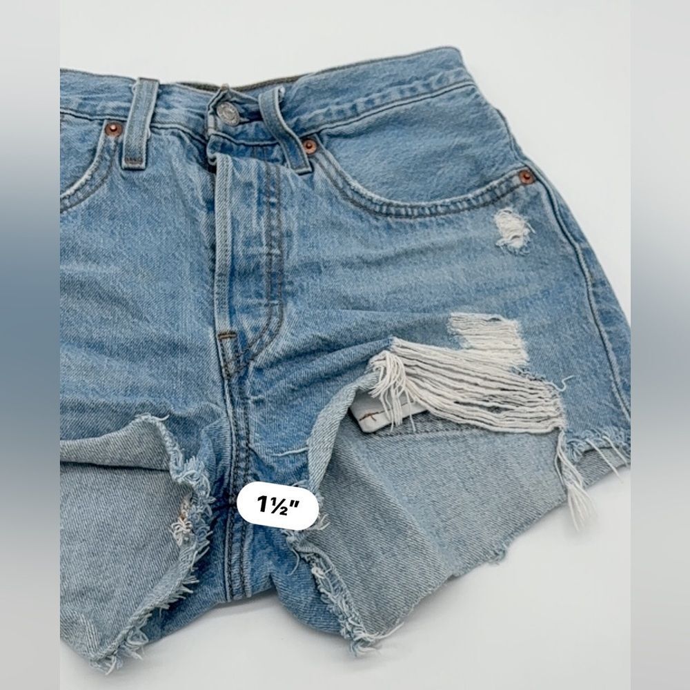 Levi 501 Denim Shorts - Picture 4 of 8